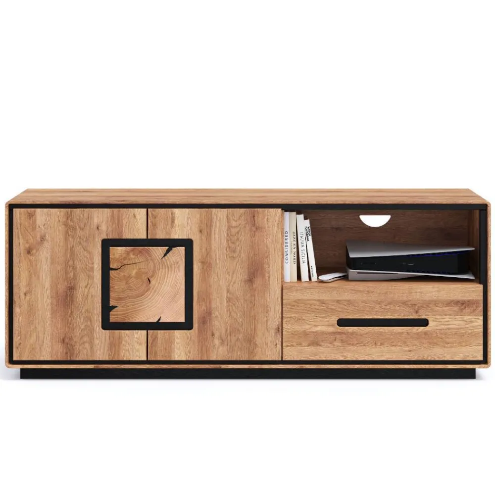 Wohnen Tv & Hifi-Möbel|Lowboards<TV Board mit Hirnholz Applikation - Shipper