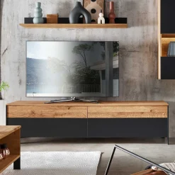 Wohnen Tv & Hifi-Möbel|Lowboards<TV Board mit vier Schubladen & LED Licht - Viligrana