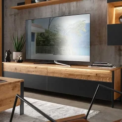 Wohnen Tv & Hifi-Möbel|Lowboards<TV Board mit vier Schubladen & LED Licht - Viligrana