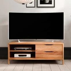 Wohnen Tv & Hifi-Möbel|Lowboards<TV Board mit zwei Fächern und zwei Schubladen - Lana
