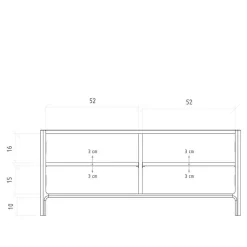 Wohnen Tv & Hifi-Möbel|Lowboards<TV Board mit zwei Türen - Laida