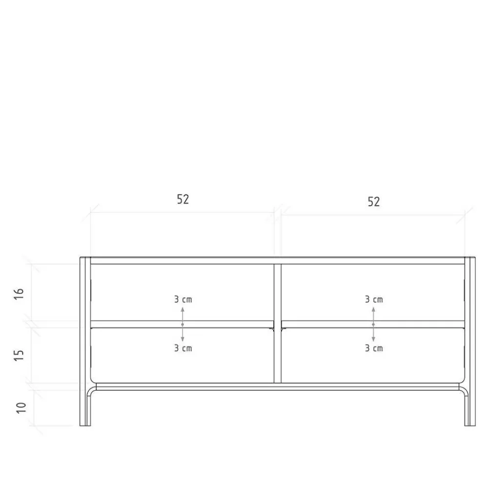 Wohnen Tv & Hifi-Möbel|Lowboards<TV Board mit zwei Türen - Laida