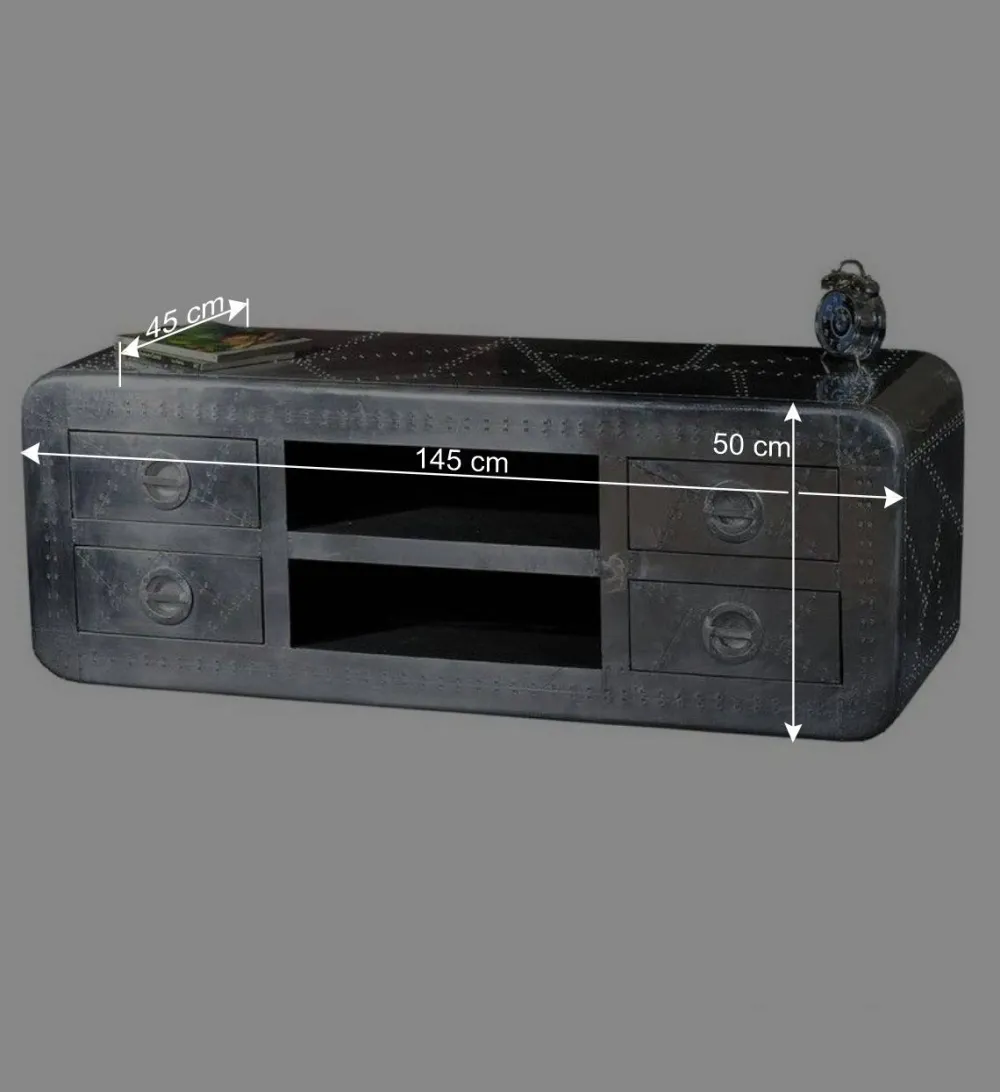 Wohnen Tv & Hifi-Möbel|Lowboards<TV Board Pilot mit Zierschrauben