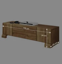 Wohnen Tv & Hifi-Möbel|Lowboards<TV Board Vaskov aus Wildeiche Massivholz