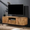 Wohnen Tv & Hifi-Möbel|Lowboards<TV Design-Lowboard aus Mangobaum Massivholz - Noele