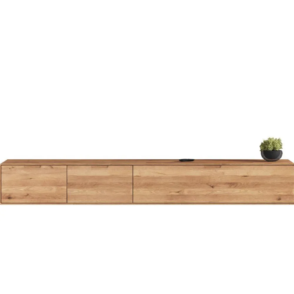 Wohnen Tv & Hifi-Möbel|Lowboards<TV Hänge-Lowboard aus Wildeiche Massivholz - Holiday