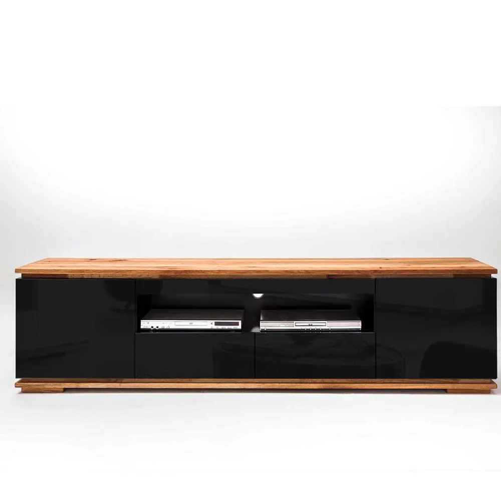 Wohnen Tv & Hifi-Möbel|Lowboards<TV Hochglanz Lowboard in Schwarz - Ercurs