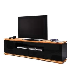 Wohnen Tv & Hifi-Möbel|Lowboards<TV Hochglanz Lowboard in Schwarz - Ercurs