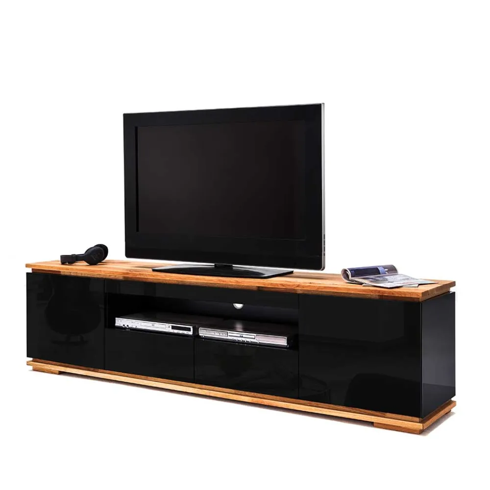 Wohnen Tv & Hifi-Möbel|Lowboards<TV Hochglanz Lowboard in Schwarz - Ercurs