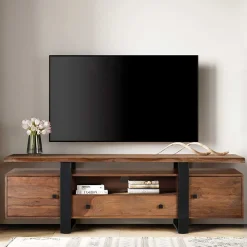 Wohnen Tv & Hifi-Möbel|Lowboards<TV Kommode aus Palisanderholz und Metall - Uniaka