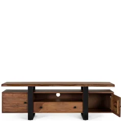 Wohnen Tv & Hifi-Möbel|Lowboards<TV Kommode aus Palisanderholz und Metall - Uniaka