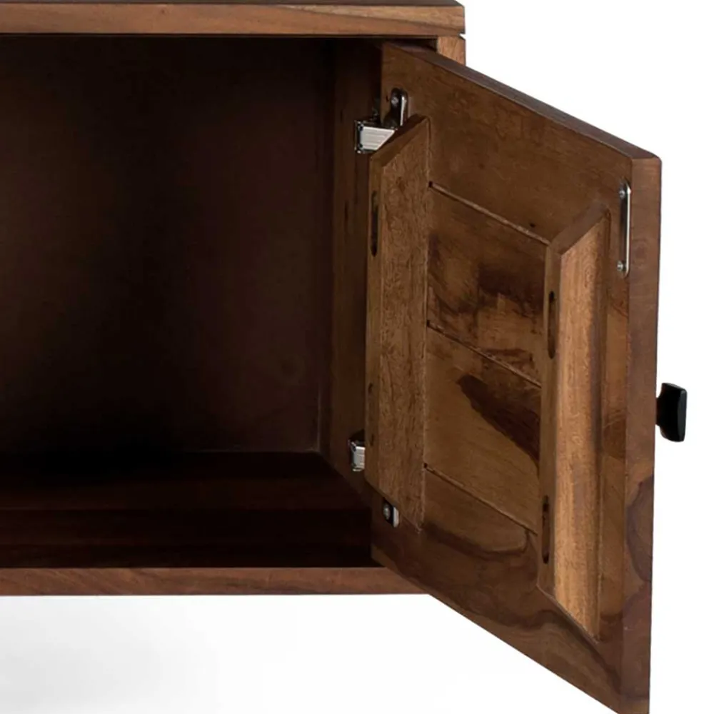Wohnen Tv & Hifi-Möbel|Lowboards<TV Kommode aus Palisanderholz und Metall - Uniaka