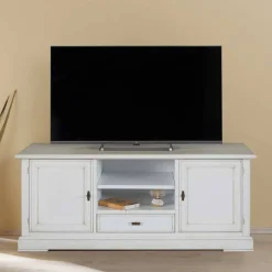 Wohnen Tv & Hifi-Möbel|Lowboards<TV Kommode in Antikweiß - Annot