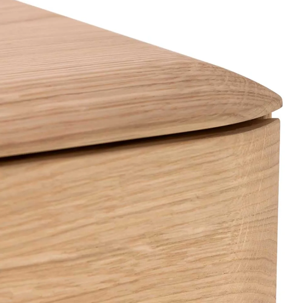 Wohnen Lowboards|Tv & Hifi-Möbel<TV Kommode in Eiche Bianco massiv - Bakaras