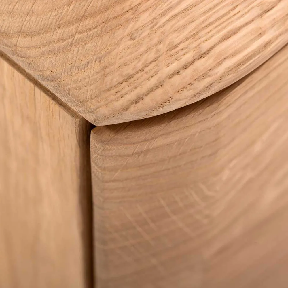 Wohnen Lowboards|Tv & Hifi-Möbel<TV Kommode in Eiche Bianco massiv - Bakaras