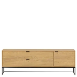 Wohnen Tv & Hifi-Möbel|Lowboards<TV Kommode in Eiche Natur Dekor - Ariadelco