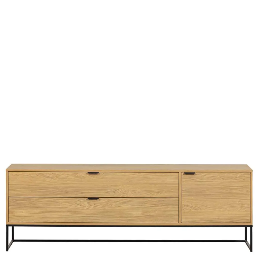 Wohnen Tv & Hifi-Möbel|Lowboards<TV Kommode in Eiche Natur Dekor - Ariadelco