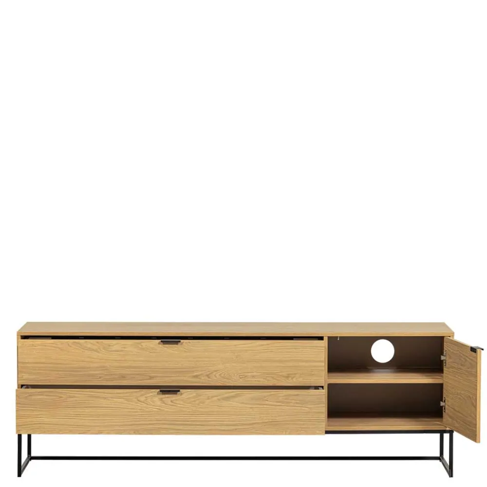 Wohnen Tv & Hifi-Möbel|Lowboards<TV Kommode in Eiche Natur Dekor - Ariadelco