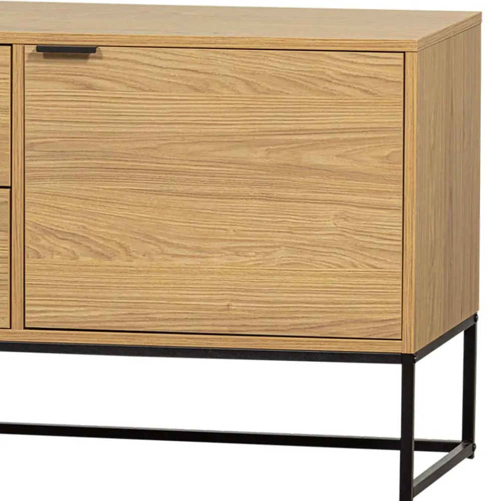 Wohnen Tv & Hifi-Möbel|Lowboards<TV Kommode in Eiche Natur Dekor - Ariadelco