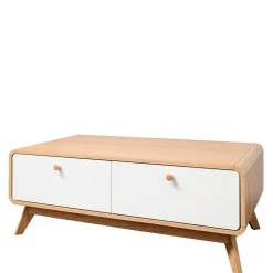 Wohnen Tv & Hifi-Möbel|Lowboards<TV Kommode in Eiche und Weiß - Jendren