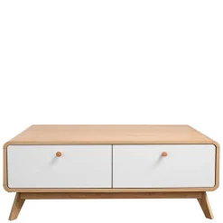 Wohnen Tv & Hifi-Möbel|Lowboards<TV Kommode in Eiche und Weiß - Jendren