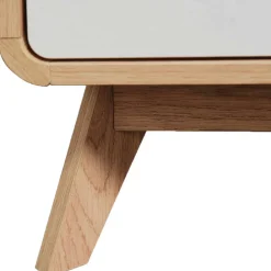 Wohnen Tv & Hifi-Möbel|Lowboards<TV Kommode in Eiche und Weiß - Jendren