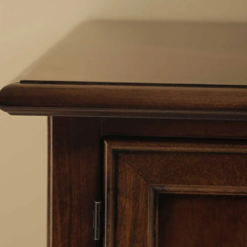 Wohnen Tv & Hifi-Möbel|Lowboards<TV Kommode in Walnussfarben Antik - Istefanio