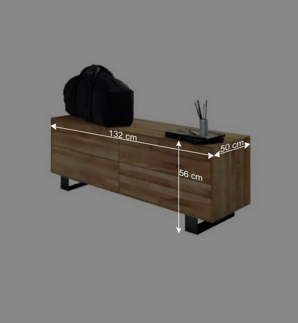Wohnen Tv & Hifi-Möbel|Lowboards<TV Kommode Manzey aus Wildeiche Massivholz