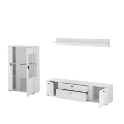 Wohnen Wohnwände<TV Lowboard & Highboard & Regal Set - Tirol (dreiteilig)