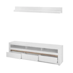 Wohnen Wohnwände<TV Lowboard & Wandboard Set - Ilana (zweiteilig)