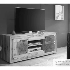 Wohnen Tv & Hifi-Möbel|Lowboards<TV Lowboard aus geöltem Kernbuche Holz - Sarosca