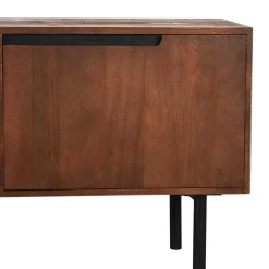 Wohnen Tv & Hifi-Möbel|Lowboards<TV Lowboard aus Mangoholz in Dunkelbraun - Enija