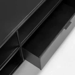 Wohnen Tv & Hifi-Möbel|Lowboards<TV Lowboard aus schwarzem Metall - Magde