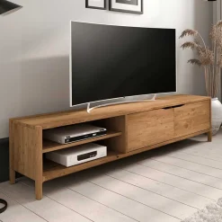 Wohnen Tv & Hifi-Möbel|Lowboards<TV Lowboard aus Wildeiche Massivholz - Laida