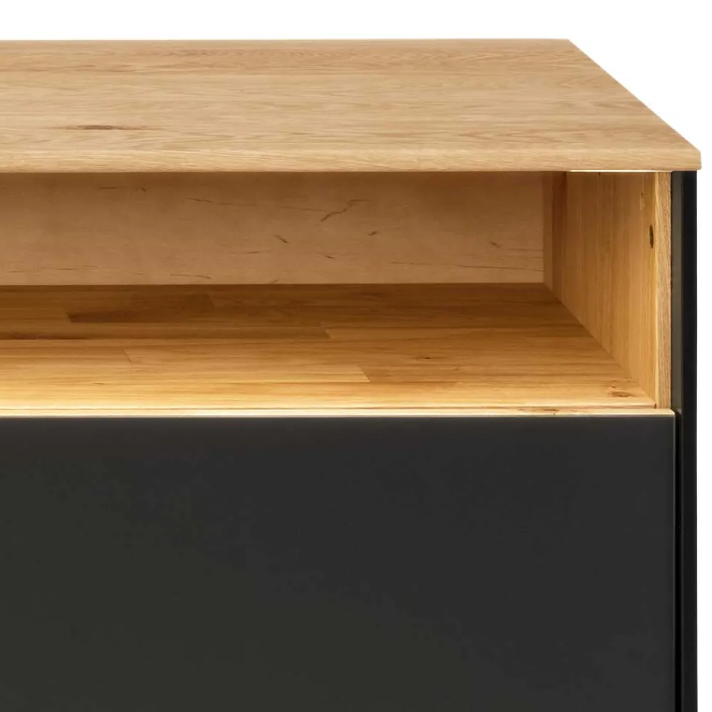 Wohnen Tv & Hifi-Möbel|Lowboards<TV Lowboard aus Wildeiche massiv mit LED - Viligrana