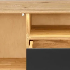 Wohnen Tv & Hifi-Möbel|Lowboards<TV Lowboard aus Wildeiche massiv mit LED - Viligrana
