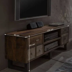 Wohnen Tv & Hifi-Möbel|Lowboards<TV Lowboard Bahiro im Loft Design