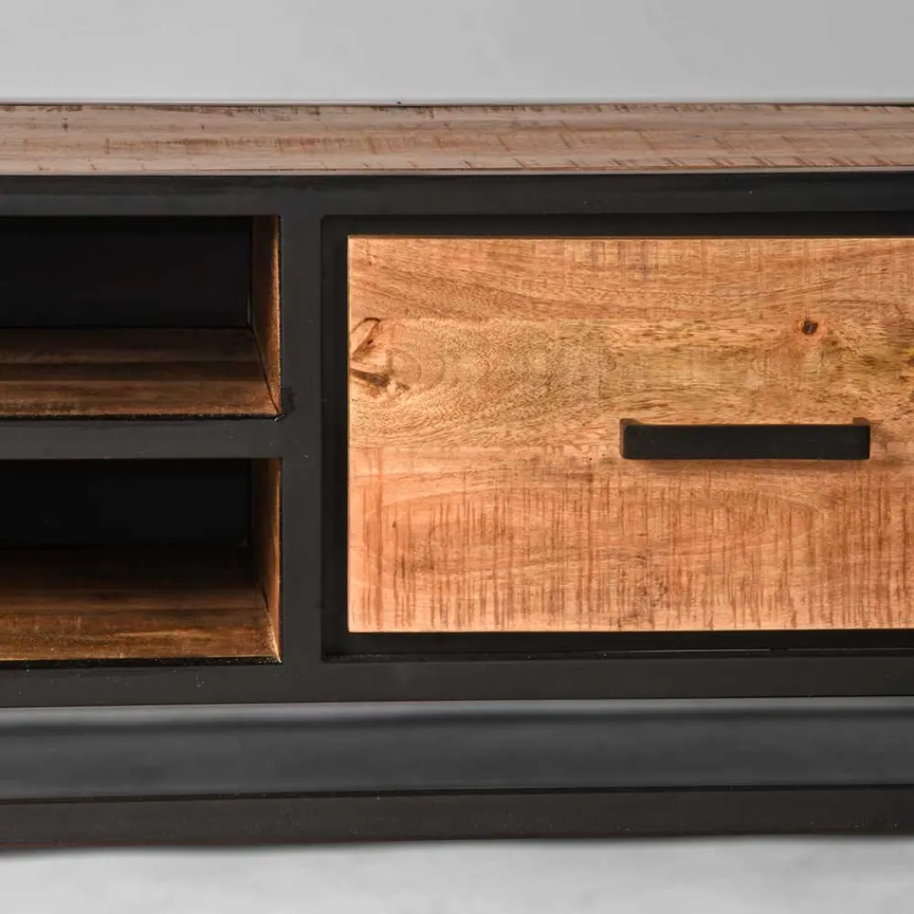 Wohnen Tv & Hifi-Möbel|Lowboards<TV Lowboard im Industry und Loft Stil - Piatrasun
