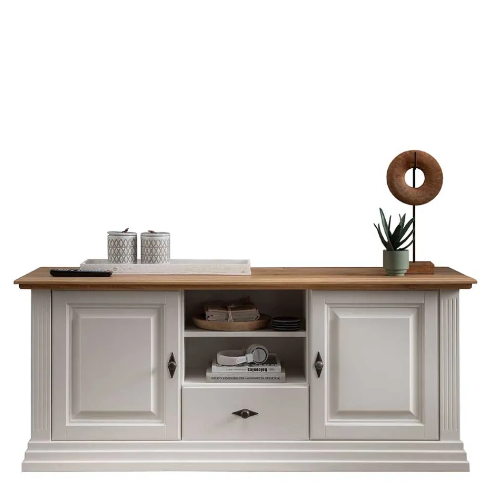 Wohnen Tv & Hifi-Möbel<TV Lowboard im Landhaus Style 157x67x45 cm - Henry