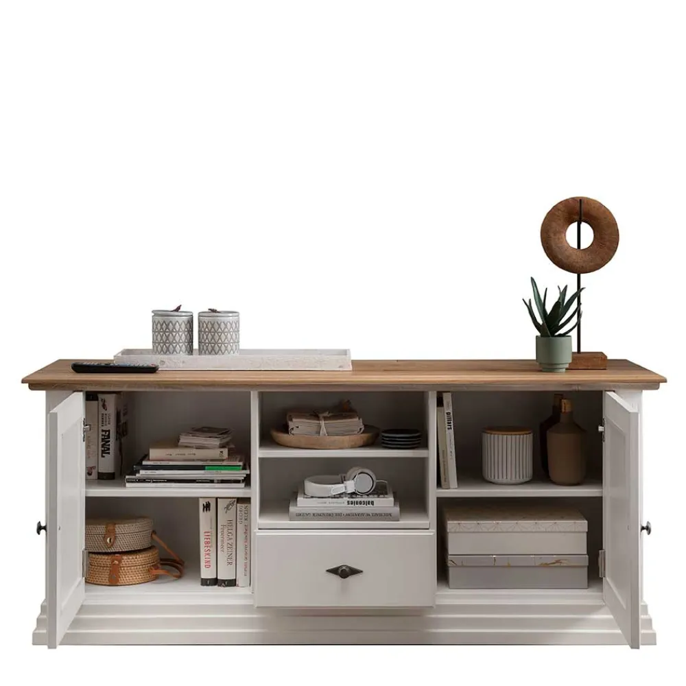 Wohnen Tv & Hifi-Möbel<TV Lowboard im Landhaus Style 157x67x45 cm - Henry