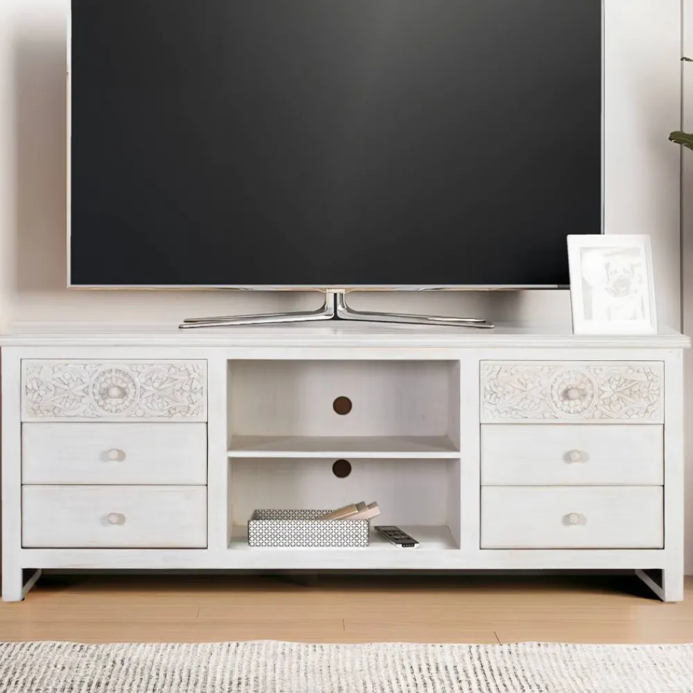 Wohnen Tv & Hifi-Möbel|Lowboards<TV Lowboard im Vintage Look - Celorma