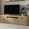 Wohnen Tv & Hifi-Möbel|Lowboards<TV Lowboard in Asteiche Hell - Jevedaz
