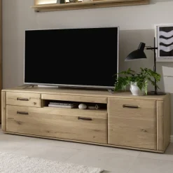 Wohnen Tv & Hifi-Möbel|Lowboards<TV Lowboard in Asteiche Hell - Jevedaz