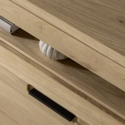 Wohnen Tv & Hifi-Möbel|Lowboards<TV Lowboard in Asteiche Hell - Jevedaz