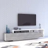 Wohnen Tv & Hifi-Möbel|Lowboards<TV Lowboard in Betonoptik & Weiß - Venatio