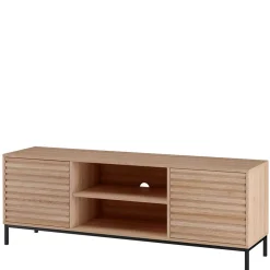 Wohnen Tv & Hifi-Möbel|Lowboards<TV Lowboard in Eiche Holzdekor - Lunira