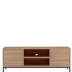 Wohnen Tv & Hifi-Möbel|Lowboards<TV Lowboard in Eiche Holzdekor - Lunira