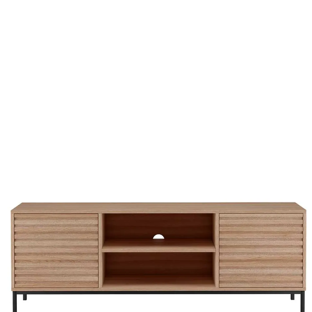 Wohnen Tv & Hifi-Möbel|Lowboards<TV Lowboard in Eiche Holzdekor - Lunira