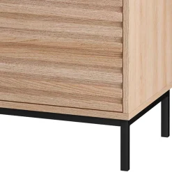 Wohnen Tv & Hifi-Möbel|Lowboards<TV Lowboard in Eiche Holzdekor - Lunira