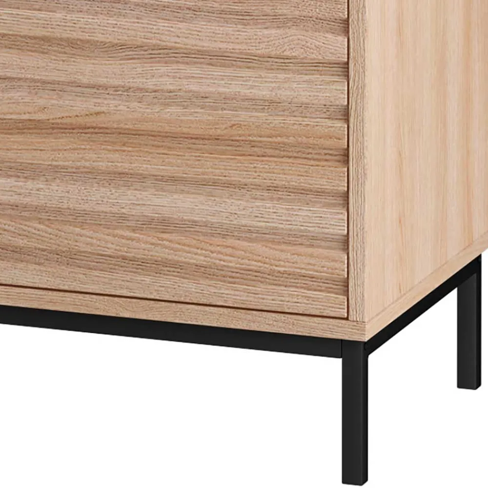 Wohnen Tv & Hifi-Möbel|Lowboards<TV Lowboard in Eiche Holzdekor - Lunira